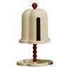 Retro Tissue Box Vintage Tissue Roll Holder Napkin Organizer Stand with Trinket Dish for Home Bedroom Living Room Dining Room Table