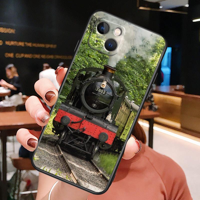 Train Railway Travel Phone Case For iPhone 16 Pro Max 15 14 13 11 12 Pro Max Plus 12 13 Mini XR 16e Funda Cover