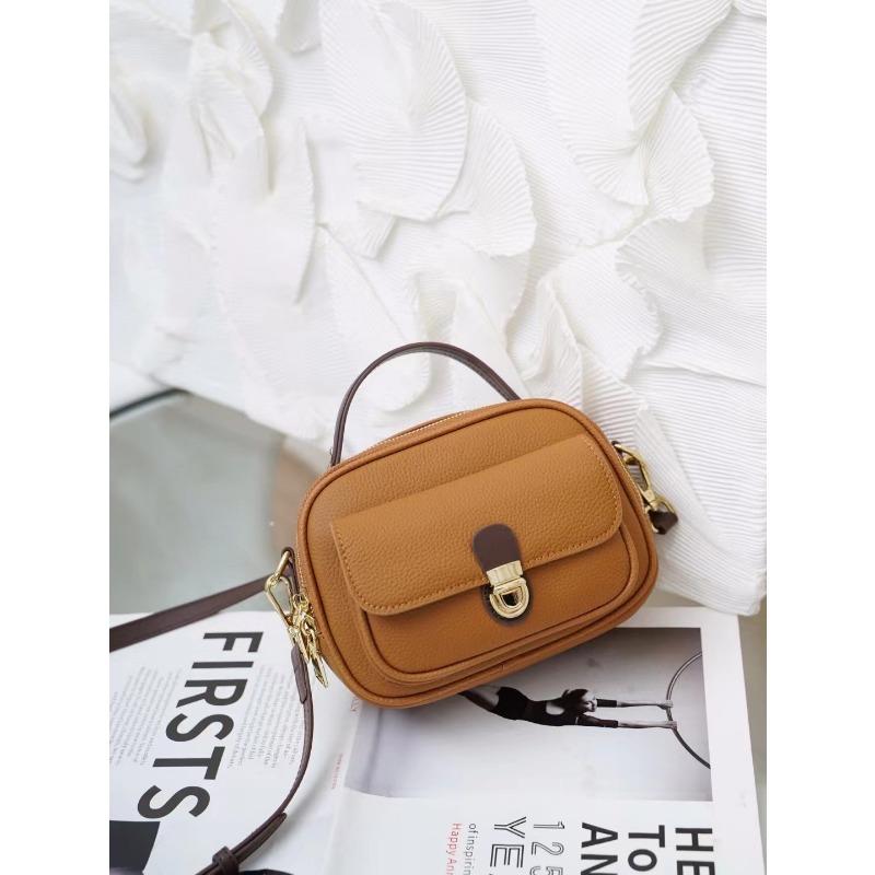 Nischendesign Kameratasche Echtes Leder Damen Kleine Quadratische Tasche Mode Erste Schicht Rindsleder Damentasche Umhängetasche Schultertasche