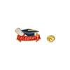 Original Graduation Season Brooch, Scholar Hat, High School Entrance Examination, English Alphabet Schoolbag Decoration, Zinc Dripping Oil