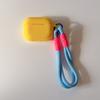 korea cute candy silicone headphone cover case for airpods 4 simple fall prevention lanyard for airpods 1 2 3 pro 2