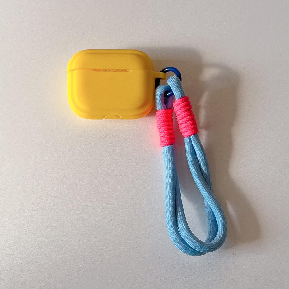 korea cute candy silicone headphone cover case for airpods 4 simple fall prevention lanyard for airpods 1 2 3 pro 2