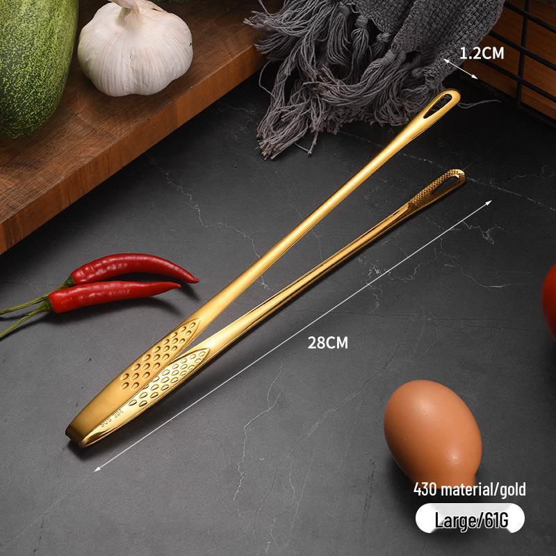 304 Stainless Steel Multi-Purpose Tongs: Perfect for BBQ, Sushi, Steak, and Bread.