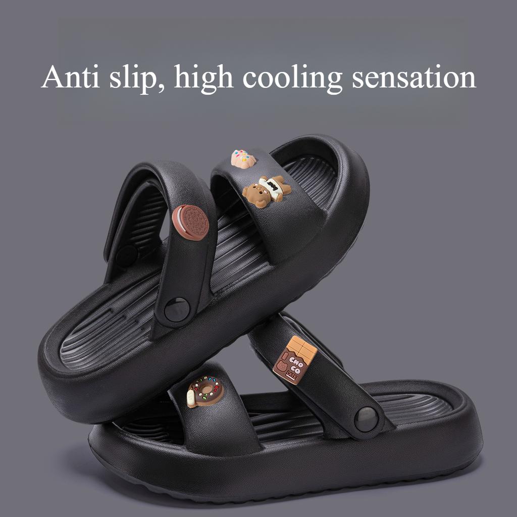 Cool slippers for women in summer, fashionable outdoor wear, internet famous beach beach shoes, height increasing slippers for women