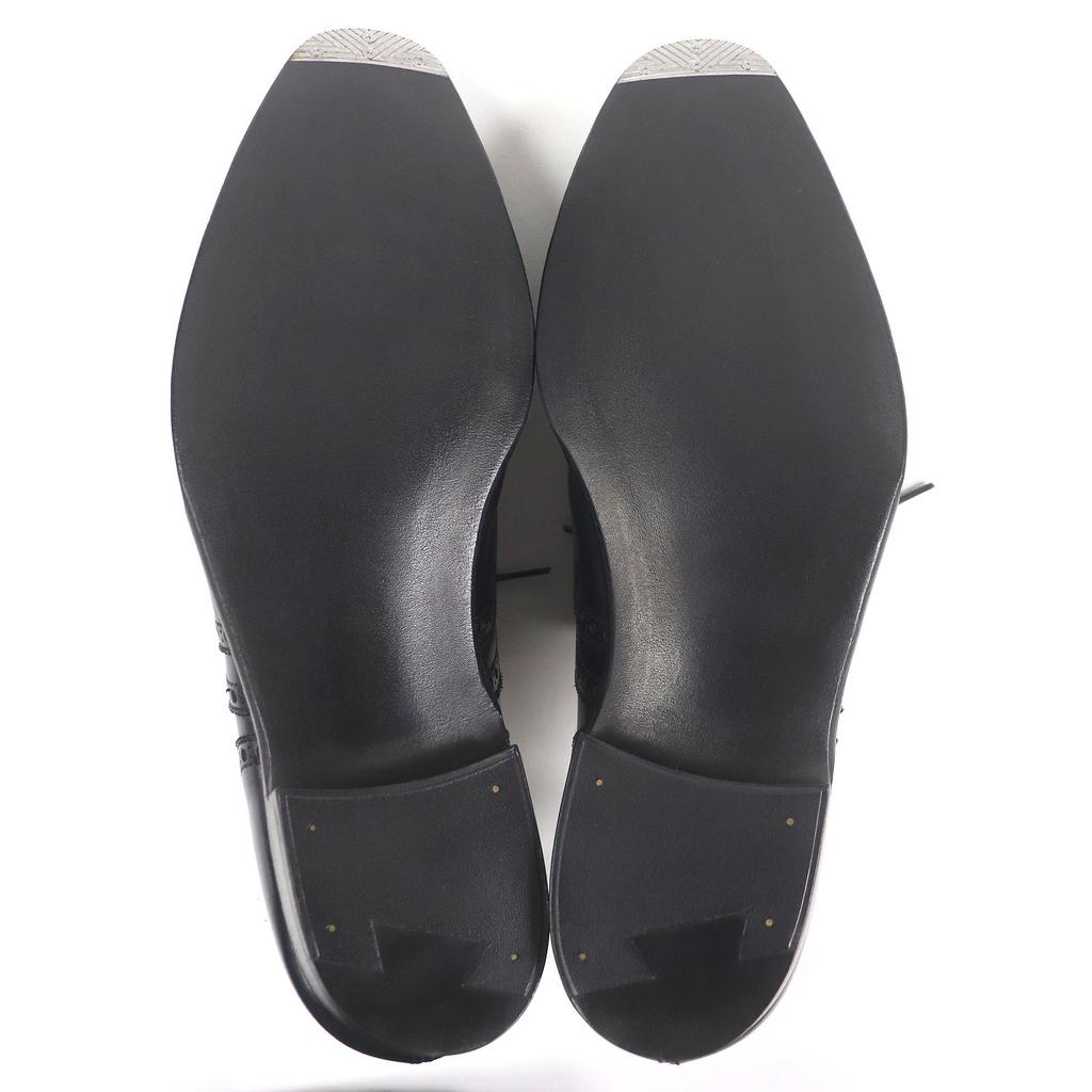 CROCKETT&JONES Kleiderschuhe CLIFFORD Full-Brogue Wingtip schwarzes Leder Damen 5.5 Gebraucht