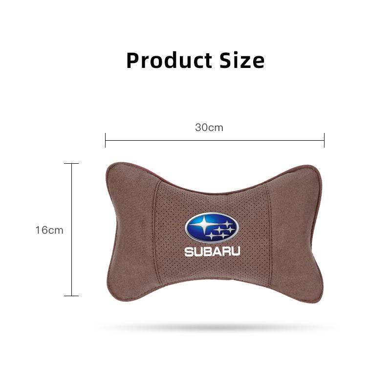 1 Stück Wildleder Autositz Kopfstütze Nackenkissen Innenzubehör für Subaru STI Impreza Legacy WRX BRZ Forester XV Outback Levorg