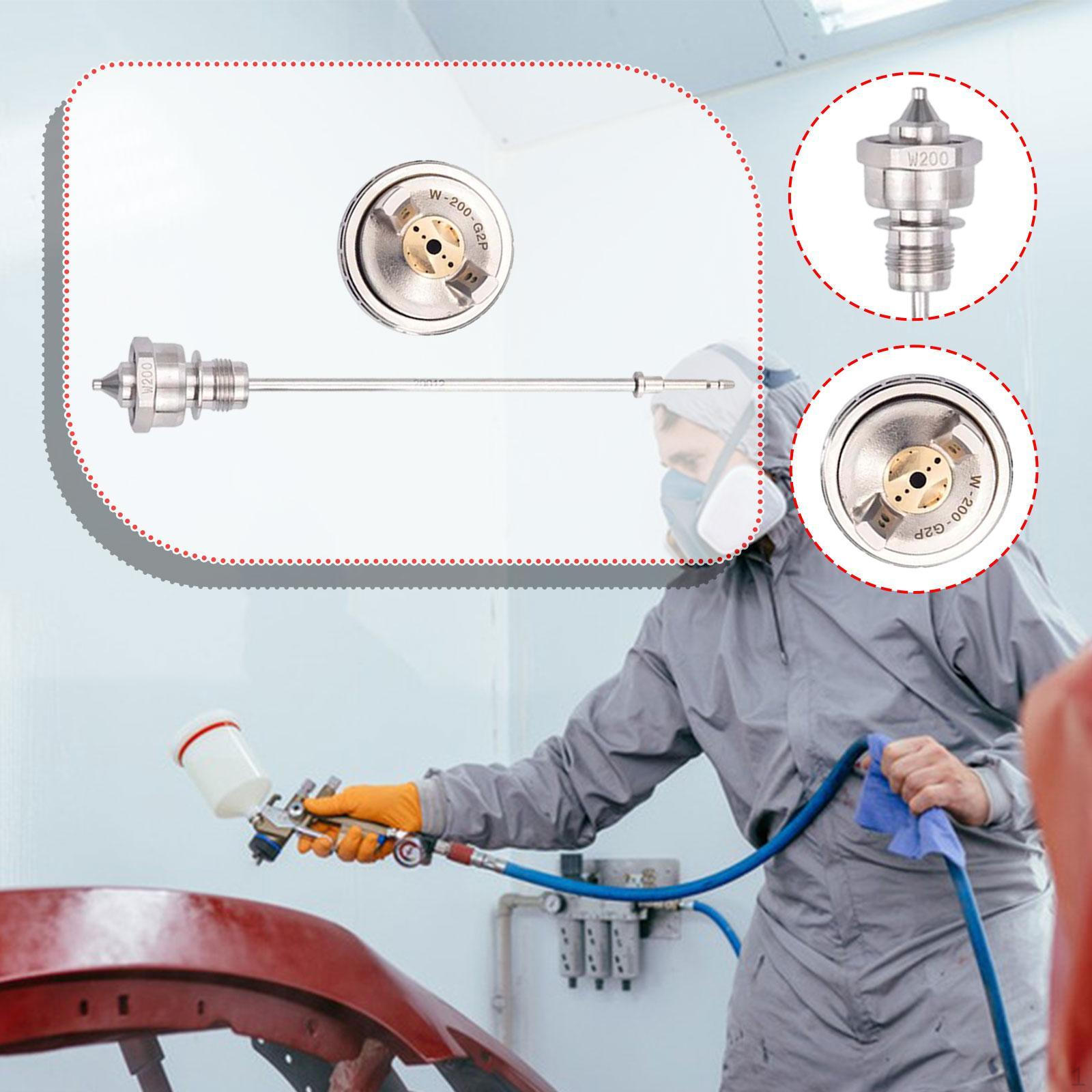 

Air Cap And Nozzle Pin Set for Paint Sprayer Parts Automotive Home Use 1.8mm