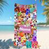 Customizable personalized beach towels Animal Crossing themed designs.Suitable for the beach, yoga, sports;ideal as beach accessories