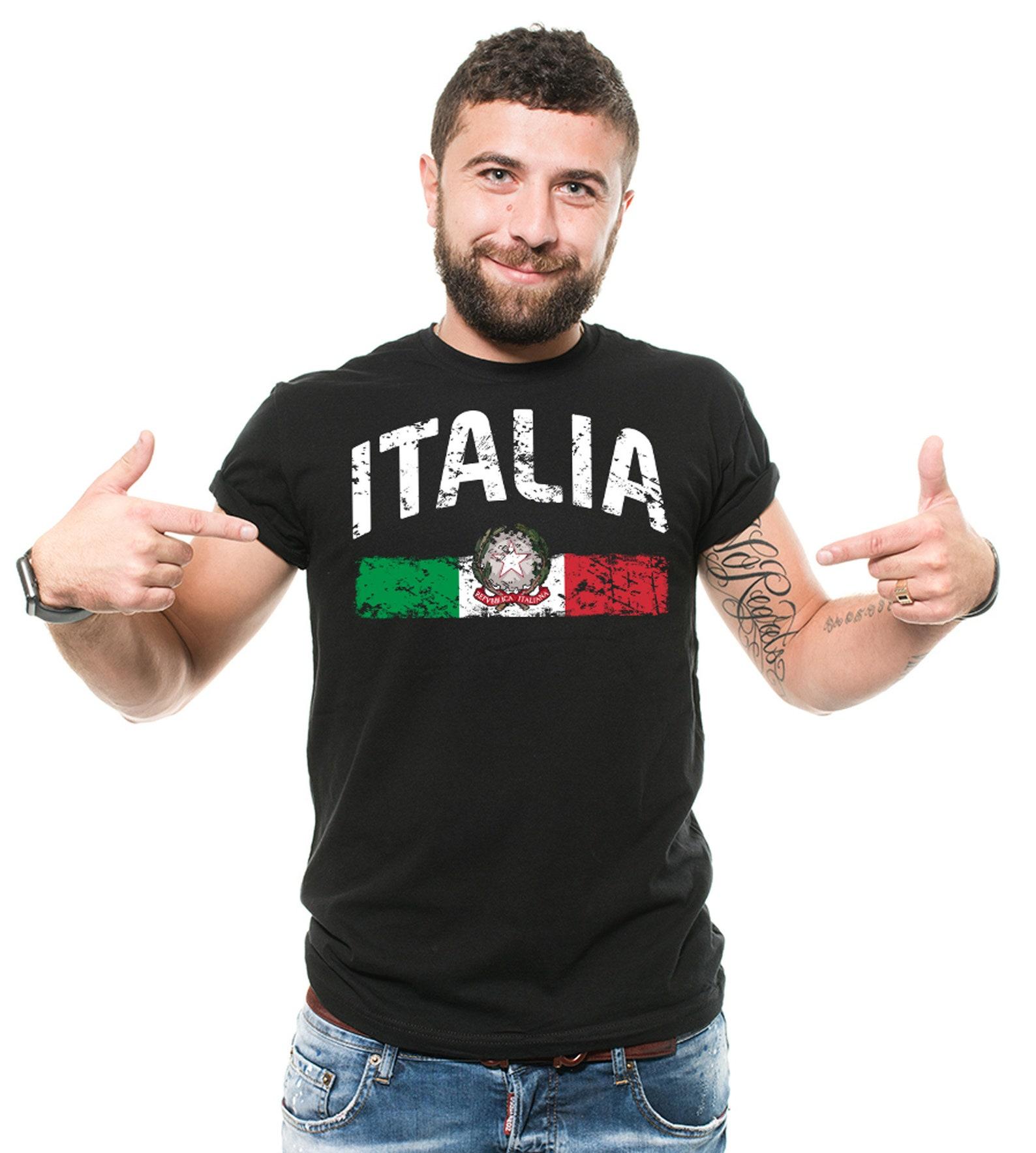Italia Flag T-Shirt: Italian Pride Unisex Tee L