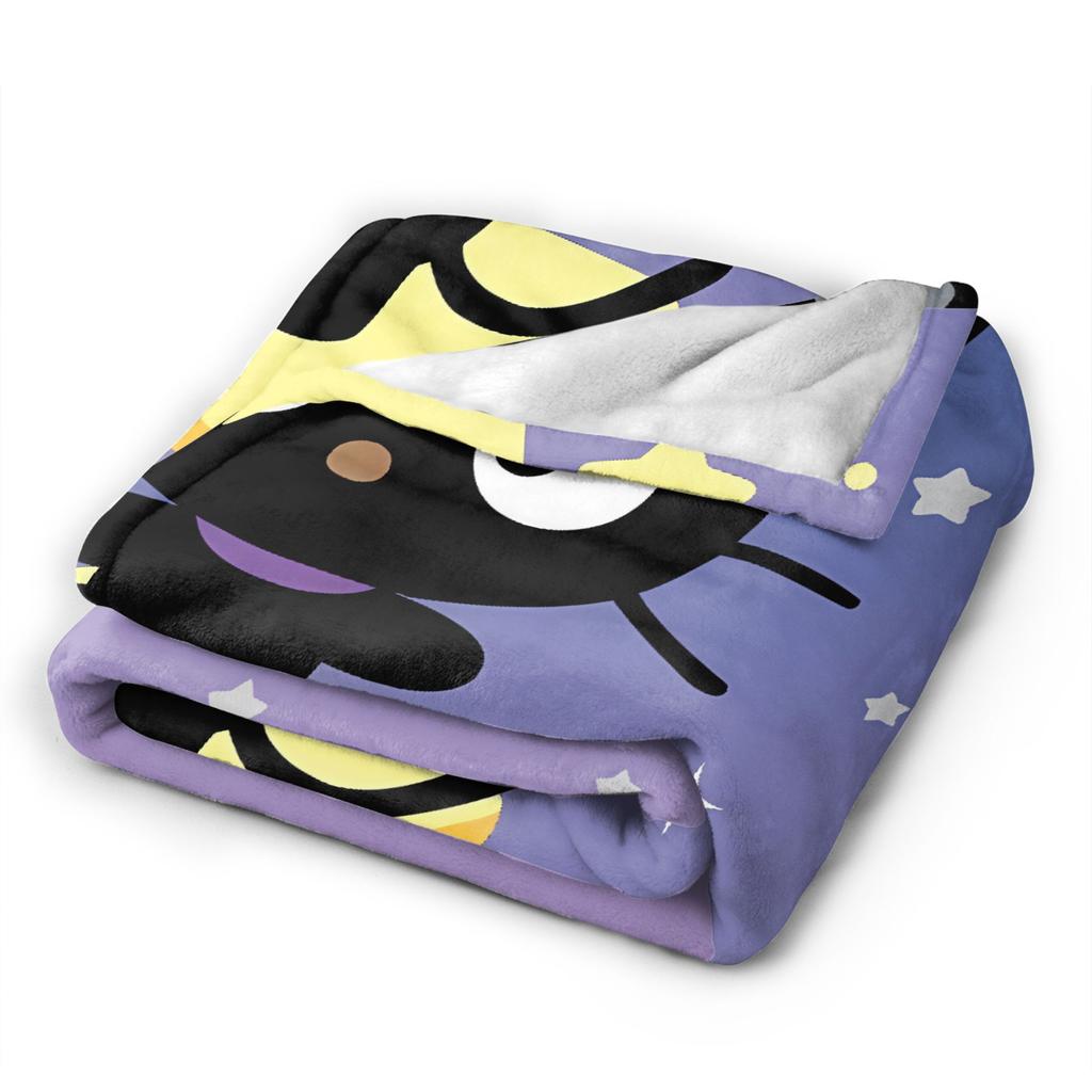 Cute Chococats Blanket Quality Warm Soft Black Cat Bedding Throws Autumn Child Couch Chair Sofa Bed Street Trend Bedspread