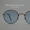 [MERRY PLEASURE] Sunglasses for Men and Women, UV Protection, Fashion Glasses, Round Glasses, Boston Style, Thin Frame, Thin Rim, Tinted Lenses