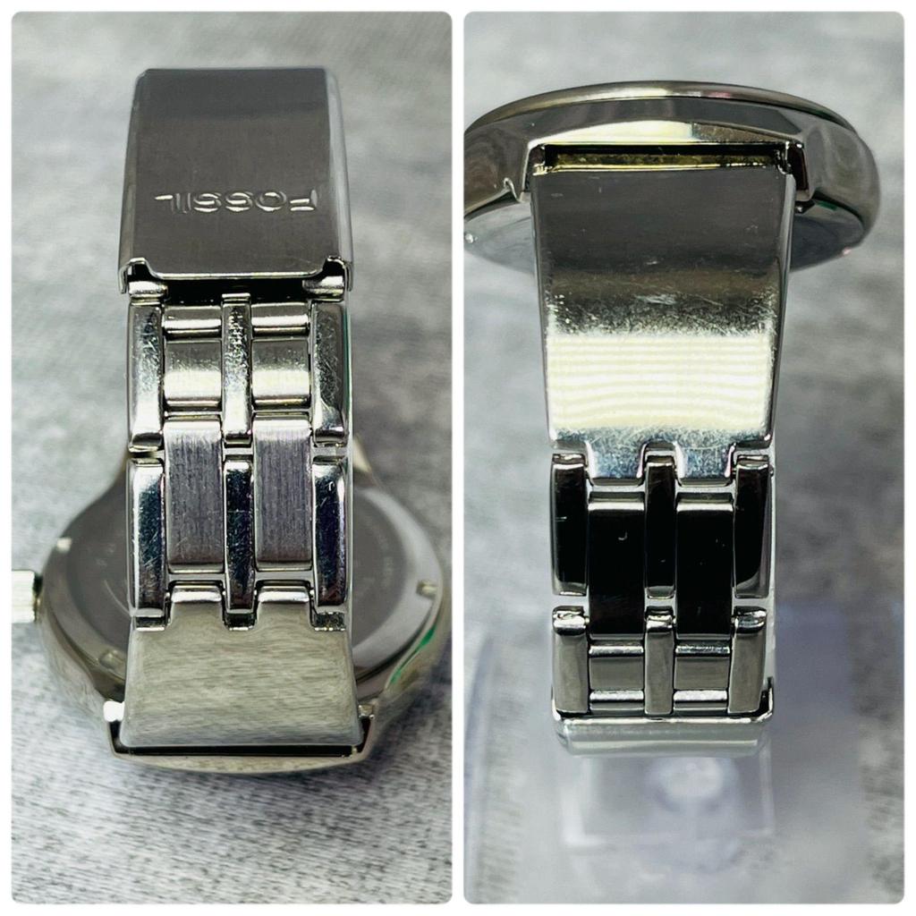 Used Rare FOSSIL JR-7843 BIG TIC Big Tick Quartz Y2K Men's Watch