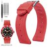 Měkký gumový vaflový řemínek k hodinkám 20 mm 22 mm pro Seiko Skx007 Abalone Water Ghost Řemínek na hodinky Pánský Černý Zelený Modrý Silikonový Náramek