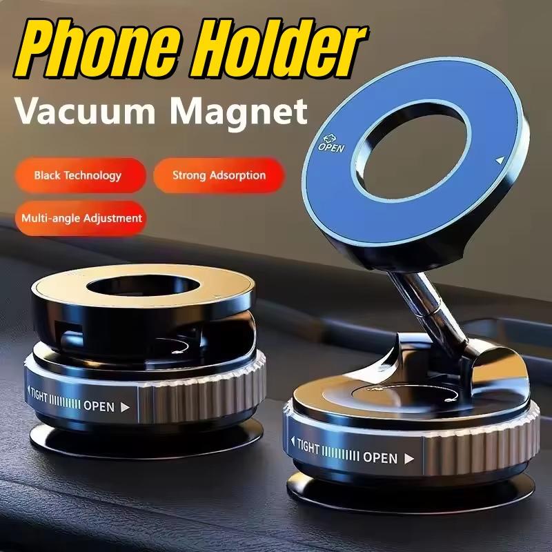 Silný magnetický držák na telefon Skládací design 360° nastavitelný Vakuový držák do auta pro mobilní telefon pro iPhone Živé vysílání