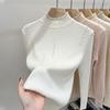 Lace High-neck Sweater Women's Autumn and Winter Twisted Pearl Slimming Pullover Top Sweater Knitted Sweater Long Sleeve