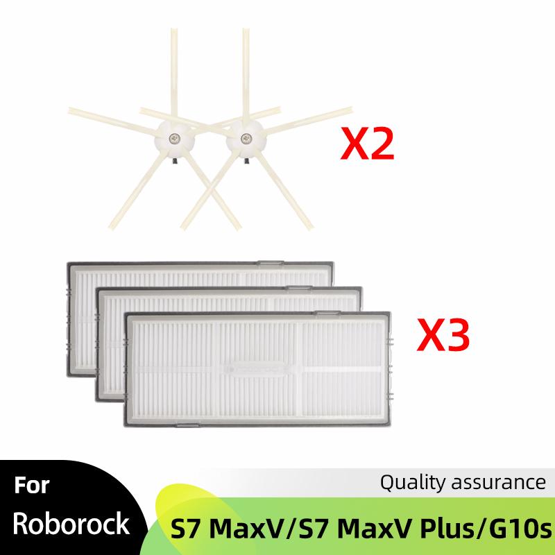 For Xiaomi Roborock S7 MaxV / Plus / S7 MaxV Ultra / G10S Vacuum Main Side Self-cleaning Brush Filter Mop Hepa Dust Bag