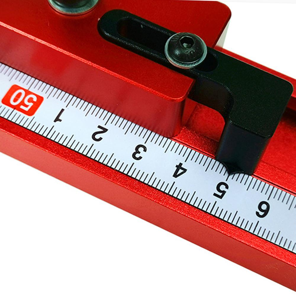 45er Nut Aluminiumlegierung T-Nuten Holzbearbeitung Gehrungsanschlag Anschlagstopper für Holzbearbeitungswerkbank