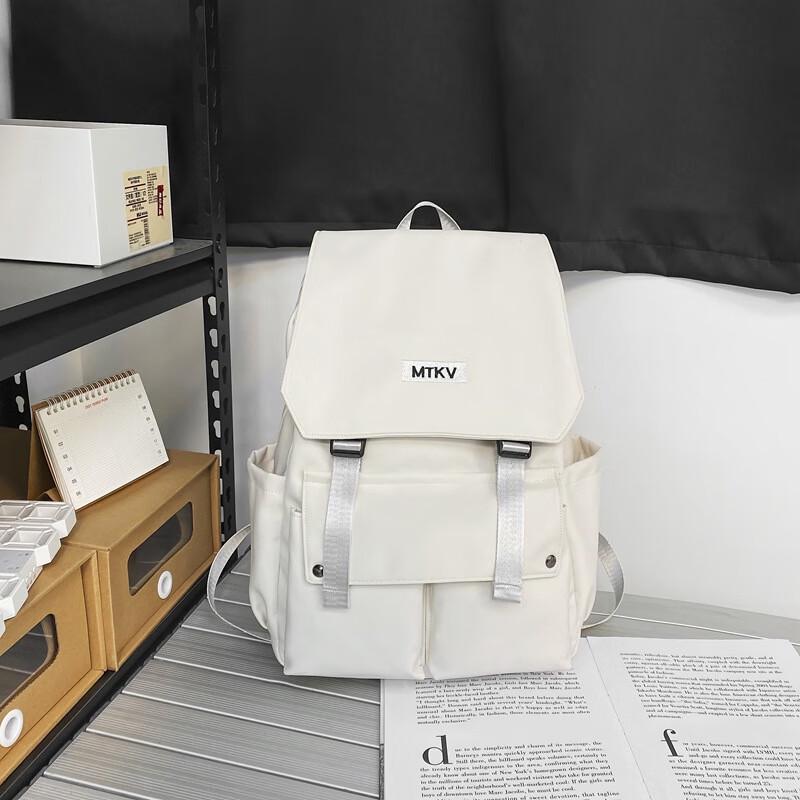 

Li Shen Korean Style Plaid Backpack Large Capacity