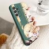 Husă pătrată lichidă pentru telefon pentru Samsung Galaxy A32 A52s A53 A42 A73 A13 A23 A33 A13 A12 A52 A72 A22 Genshin Impact People Cover