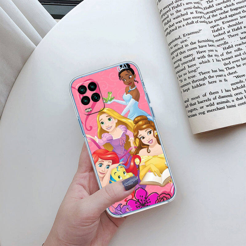 RT22 Princess Cartoon Case for Motorola E7 G6 G7 G8 G9 Plus Power Play G10 G20 G04 E30 E40 E22 E20 E13 E15 G22 G23 G05 G75 G35 G55