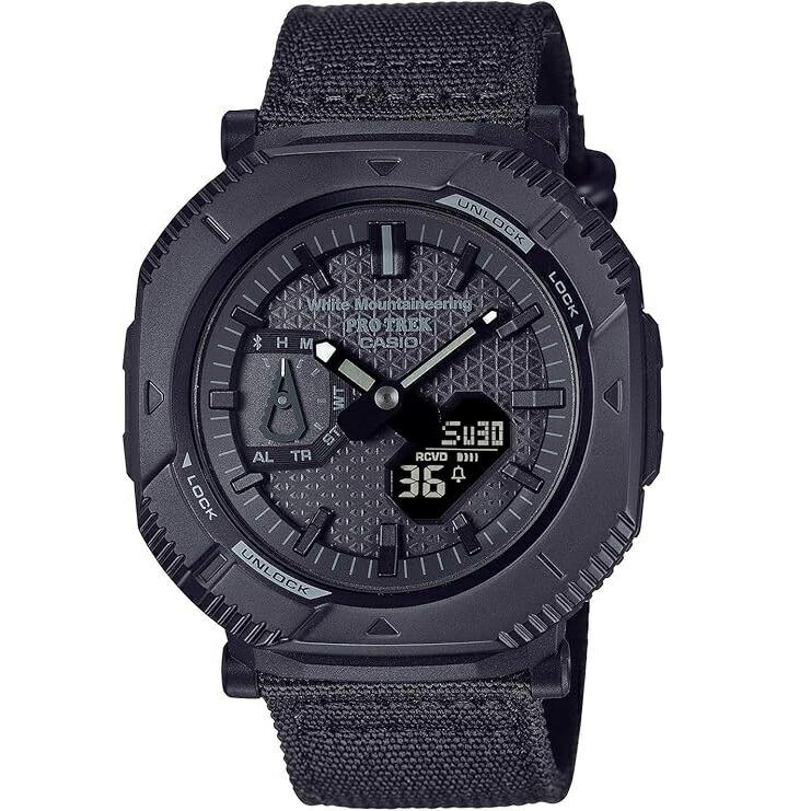 

[Unused item] [Ready to ship] Casio PROTREK PRJ-B001WM-1JR White Mountaineering collaboration model Hiker Line White Mountaineering Watch Men s Black