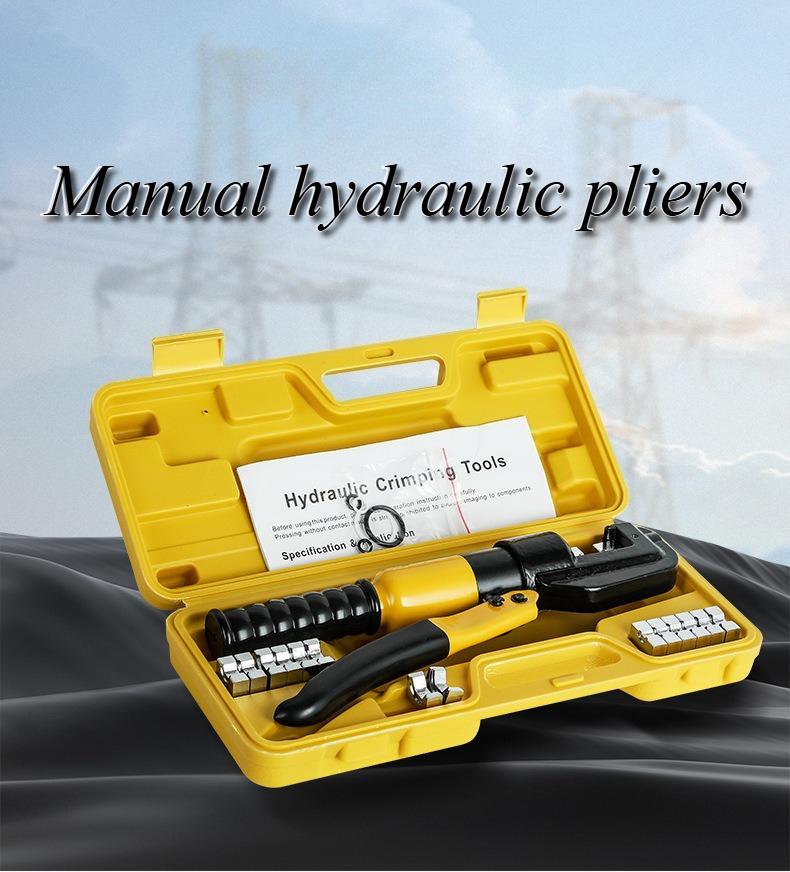 Manual Hydraulic Crimper Copper Aluminum Cable Lug Handheld Portable Wire Crimper Electrical Wiring Industrial Electrician Tool