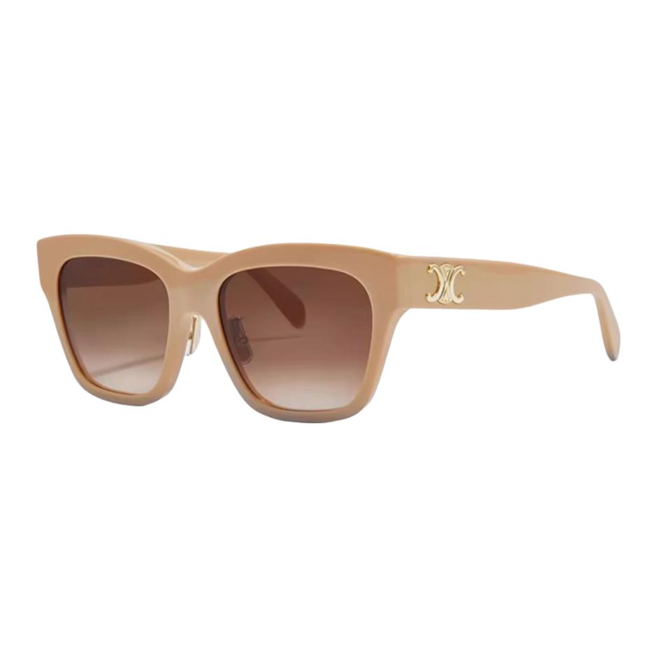 Celine Irregular Shape Sunglasses With Mirror Leg Pattern Design Women sunglasses Multicolor CL40235F