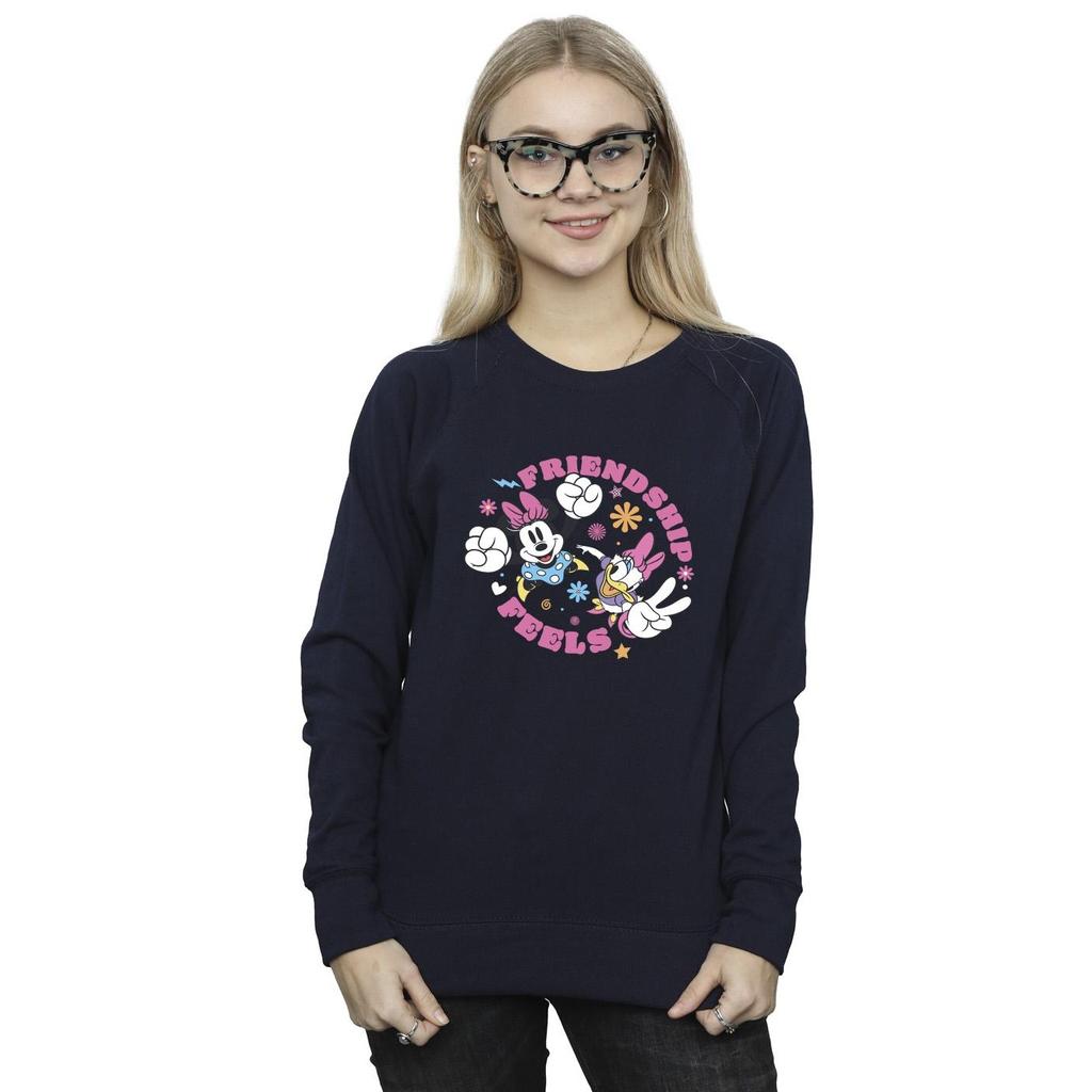 Disney Womens/Ladies Minnie Mouse Daisy Friendship Sweatshirt