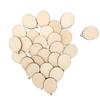 50 stuks/partij Mini Ballon Hout DIY Knutsel Uitgesneden Vormen, Houten Ballonvormige Onafgewerkte Ornamenten Tag voor DIY Knutsel Bruiloft Feest Decor
