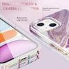 luolnh Compatible with iPhone 13 Case Marble Design Shockproof Slim Soft Silicone Bumper Cover Phone Case for iPhone 13 6.1 Inch(Abstract Purple