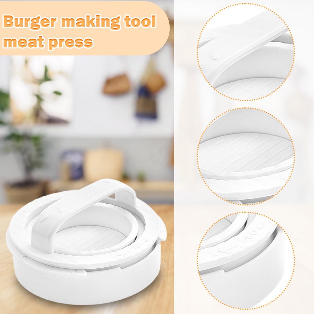 Round Hamburger Press Patty Maker Set Kitchen Meat Press Cooking Tool