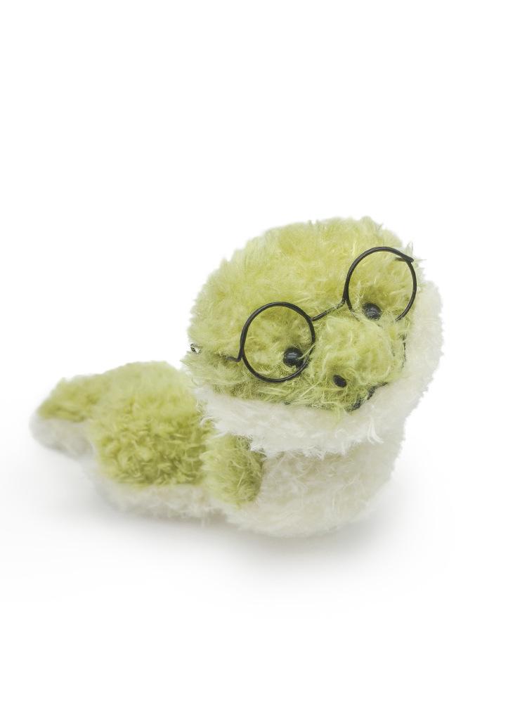 Flauschiges grünes Schlangen-Stofftier für Mädchen - Niedliche Kinderpuppe