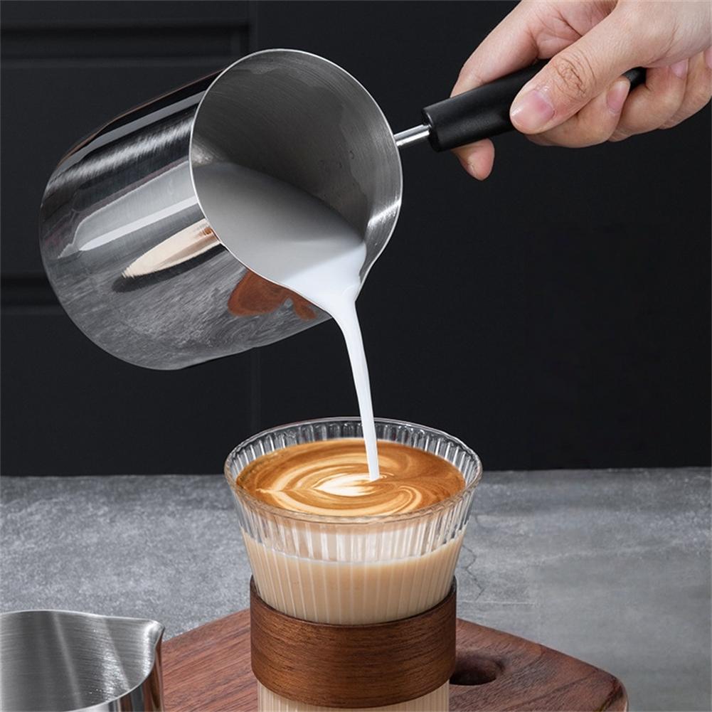 1pc 350/600/900ML Turkish Coffee Pot Milk Pots Stainless Steel Chocolate Melting Pan Sauce Heating Coffee Moka Pot Kitchen Tools