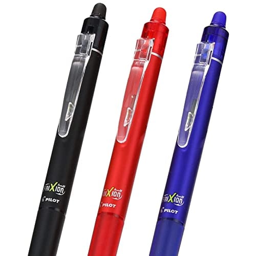 Pilot Erasable Ballpoint Pen Frixion Ball Knock 0.7 3 Colors LFBK-69F-3C