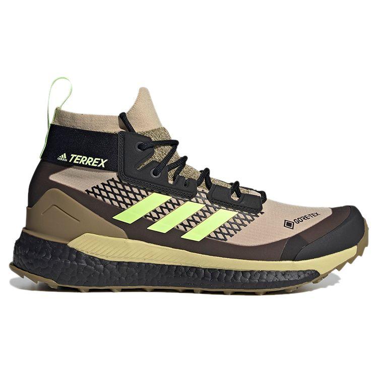 adidas Terrex Free Hiker GTX Savanna Men Sneakers Brown Hi-Res-Yellow Core-Black FX4509