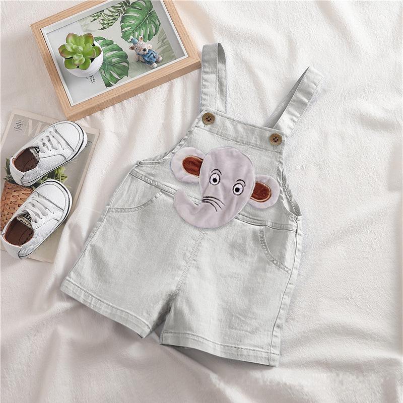 2022 Summer Korean Style Denim Overalls for Kids (0-3 Years)