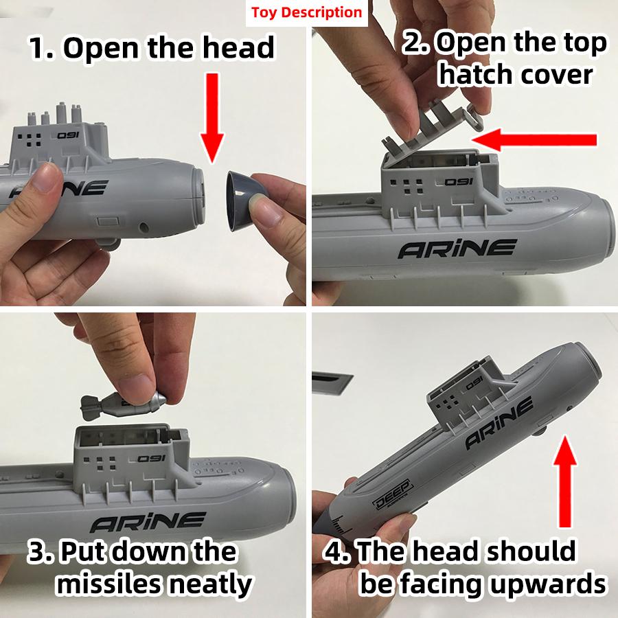 Military Nuclear Submarine Model Kit Can Launch Missiles, Escort Ships, Aircraft Carriers, Submarines, Children's Toys, Christma