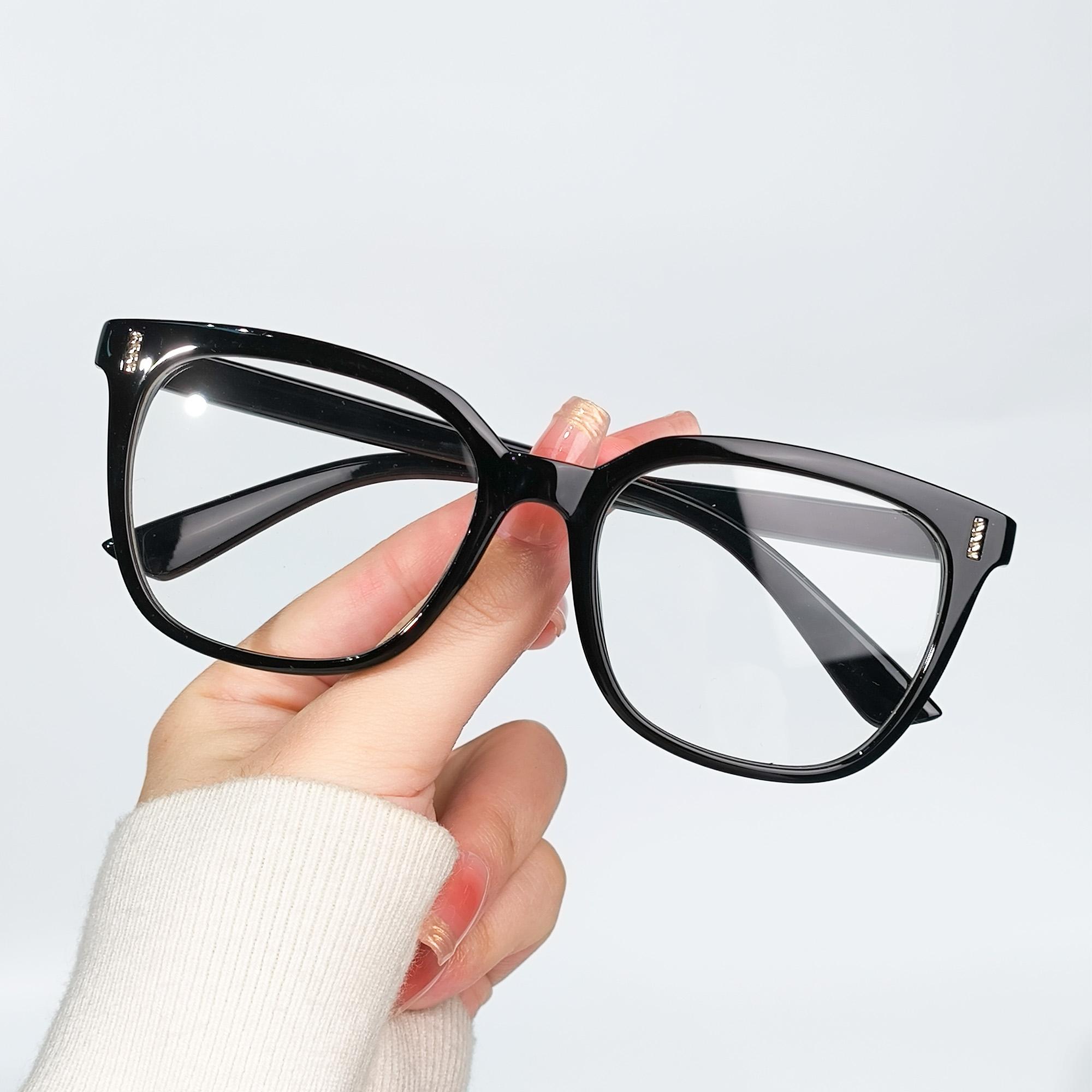 

Casual Rectangle Frame Clear Lens Design Women Men Stylish Simple Eyeglasses for Daily Wear Spectacle For Women Unisex