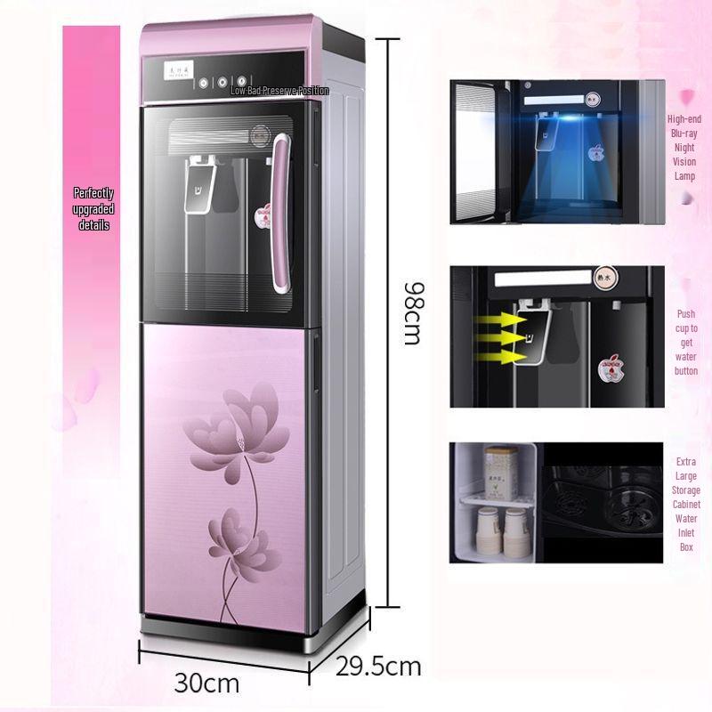 Household Smart Vertical Water Dispenser with Night Light for Hot & Cold Water - Refrigeration & Heating Dual-Use, In Stock with Fast Shipping