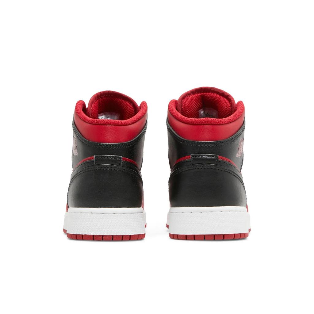 Air Jordan 1 Mid Grade School 'Reverse Bred' (Unisex) Gym Red / Black / White Kids' Basketball Shoes 554725 660
