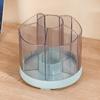 360°Rotating Makeup Brush Storage Box Large Capacity Detachable Pen Holder Desktop Cosmetic Storage Organizer Brush Holder