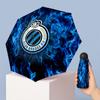 Club Brugge FC Mini 5 Fold Pocket Umbrella Compact Lightweight Anti UV Rain Sun Protection Umbrella Portable Travel Umbrella