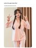 2025 Women's Pure Cotton Solid Color Pajamas - Energetic Girl Autumn/Spring Style, Soft Home Wear