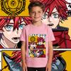 High School Dxd Garith Gremory Anime Print Cotton T Shirt Boys Girls Casual Soft Breathable Short Sleeve Kids Top
