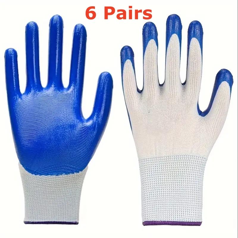 20PCS Nitrile Coated Safety Work Gloves Non-Slip Durable Light Duty Gloves Unisex Household Yard Farm Warehouse Gardening Gloves