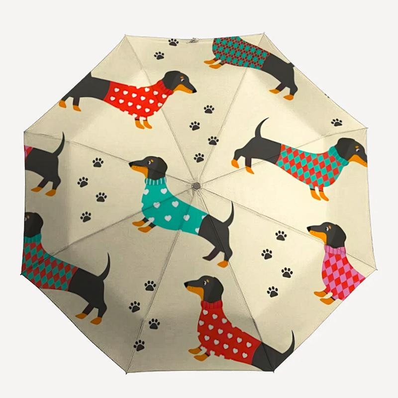 

1pc Dachshund Sweater Pattern Umbrella - Portable Home Essential, Durable Iron Frame with Rod Structure, Fashion Lovers yy250910095
