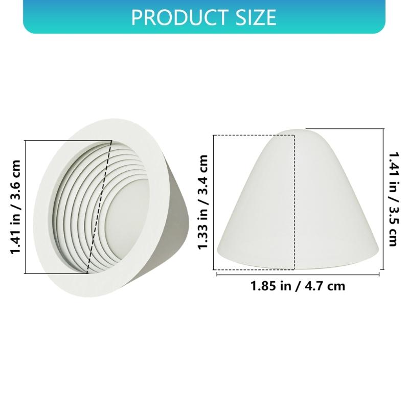 4pcs Decorative Luminous Toilet Bolt Cover Caps Easy Installation and Night Visibility Universal for Campers Trailer