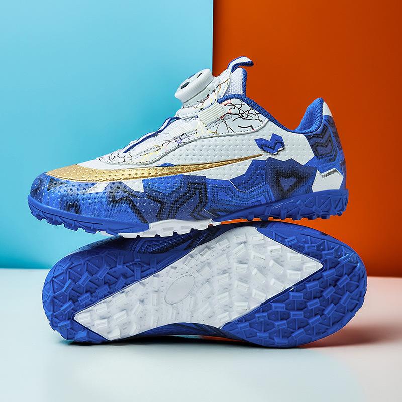 New Children'S Rotating Button Football Shoes Male And Female Students Outdoor Sports Professional Game Training Football Shoes