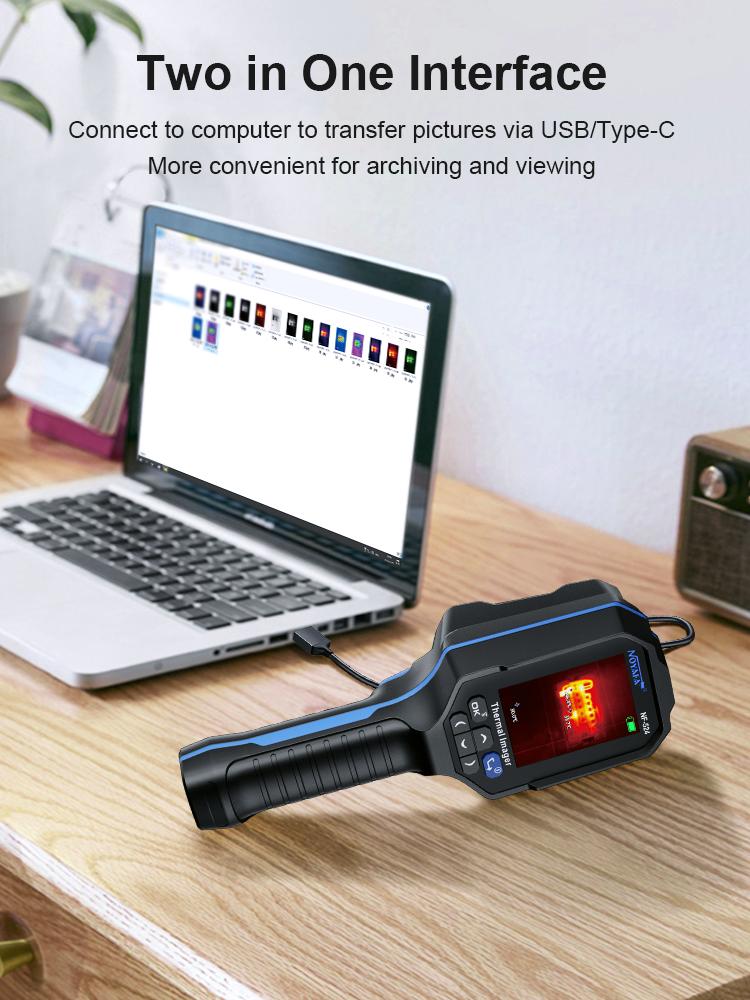 NOYAFA NF-524 Wärmebildkamera Infrarot-Wärmebildkamera für Wasserrohrleck und Strom Elektrik 120*90 Handheld-Infrarot-Wärmebildkamera