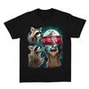Funny Three Raccoons Meme T Shirt Aesthetic Unisex Short Sleeve Vintage Creative Graphic Usa Streetwear Casual Ladies Tops